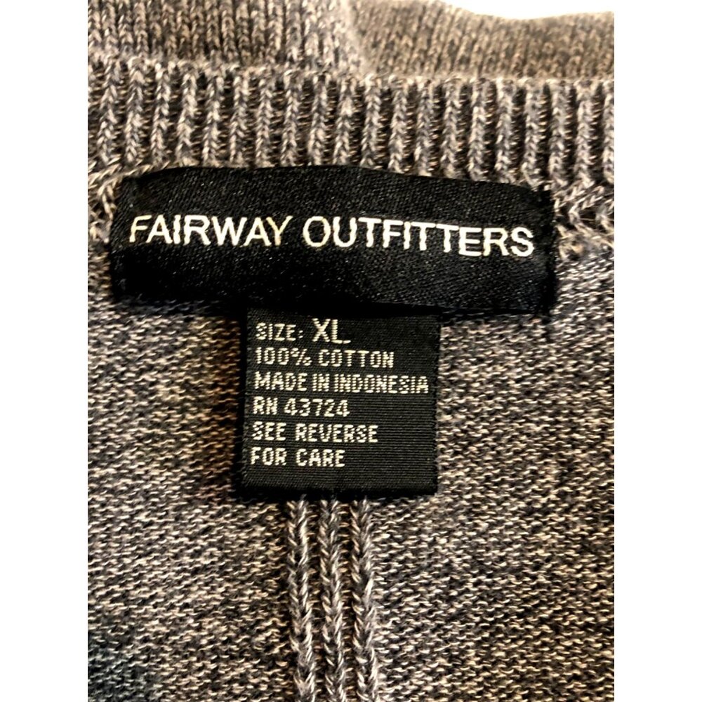 Fairway Outfitters Mens Size XL Gray Sleeveless Sweater Vest Golf - Picture 8 of 9